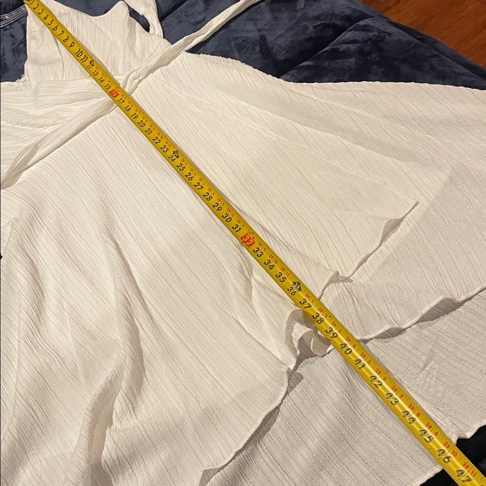 DKNY White High Low Sleeveless Lined Dress 8 - Picture 8 of 11